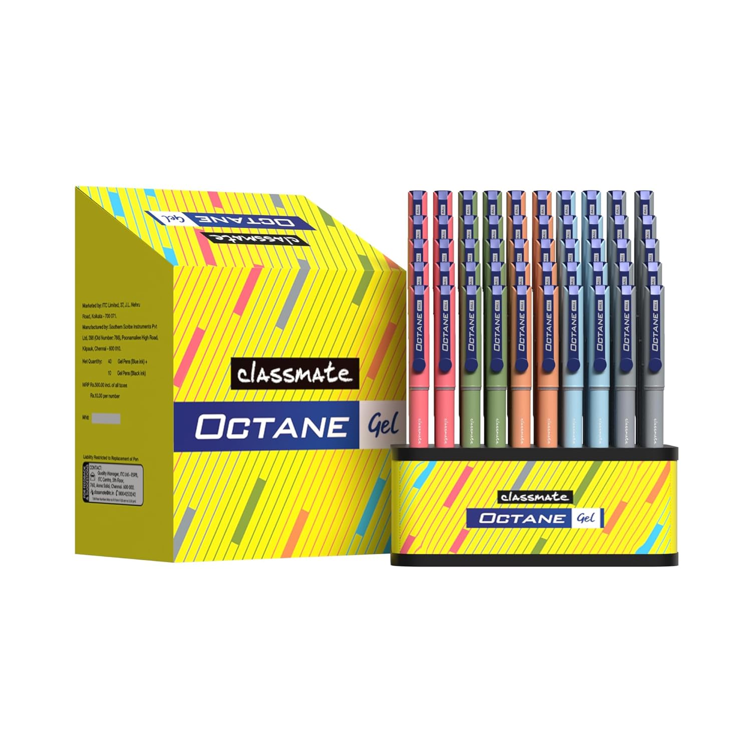 Classmate Octane - Blue & Black Gel Pens Set